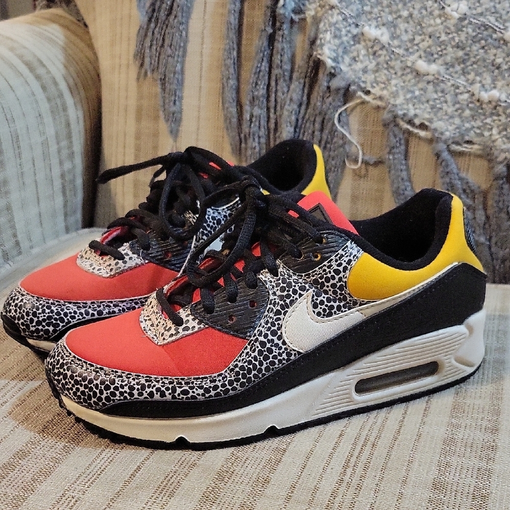 Nike Air Max Sneakers - Red, Yellow, Black